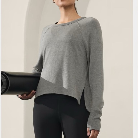 Athleta Tops - Athleta Coaster Luxe Recover High Hip Sweatshirt